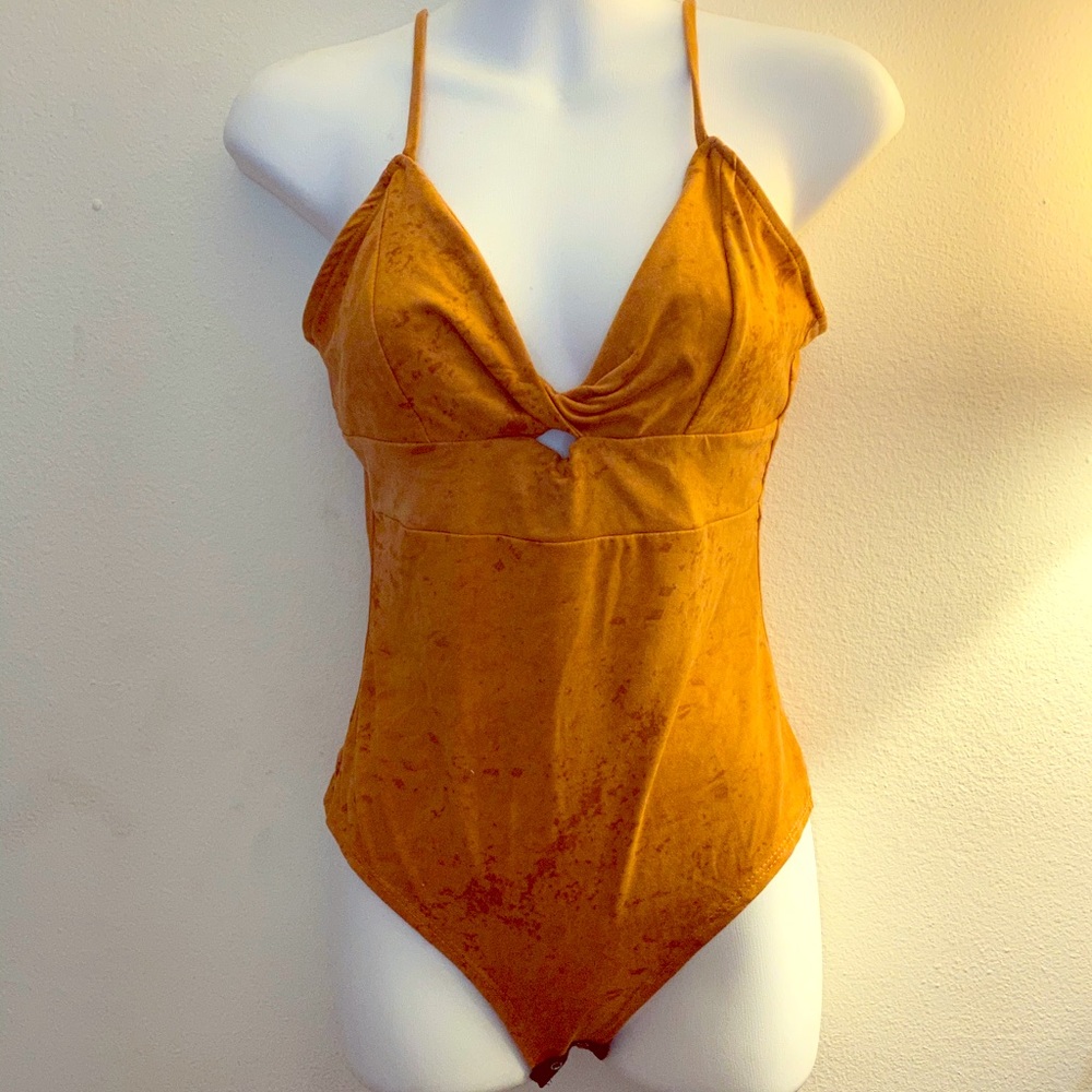 Suede Bodysuit - M